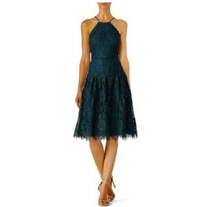 Trina Turk Green Broadway Lace Dress